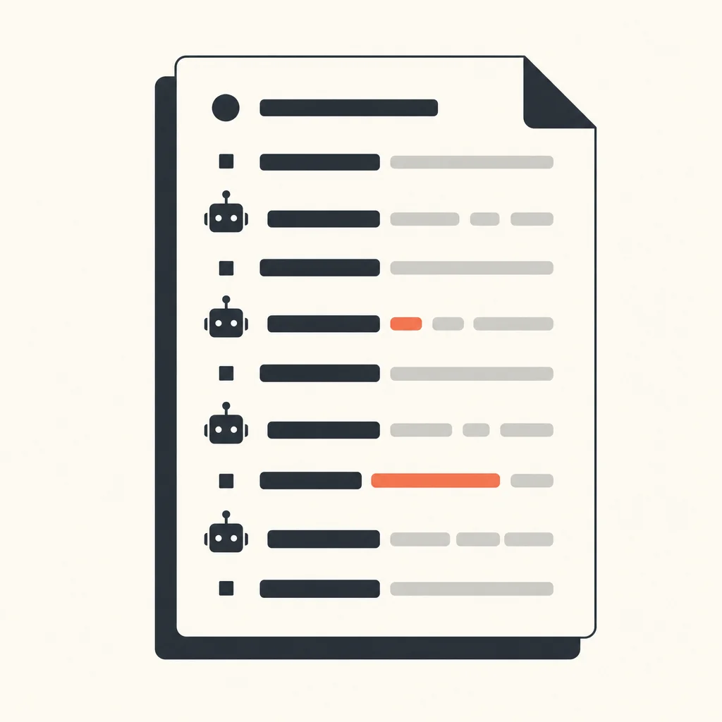 Auszug einer robots.txt mit Regeln für verschiedene KI-Crawler