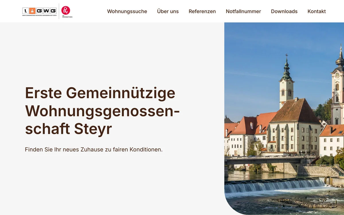 1. GWG Steyr – Web-Relaunch mit Wohnungssuche & CMS