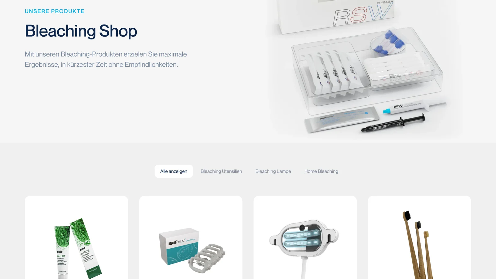 Beyond Austria – Onlineshop der Website