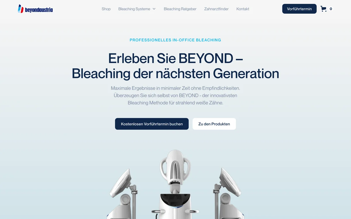 Beyond Austria – Startseite der Website